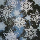 16 Vintage Snowflakes Christmas Crochet Patterns Ornaments Decorations