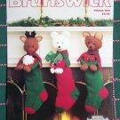 Vintage Knitting Patterns Christmas Stuffed Animal & Sampler Stockings Tree Skirt