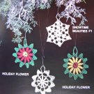 Vintage Crochet Christmas Patterns Angel Dove Gingerbread Rocking Horse Bells Santa Snowman Icicle +