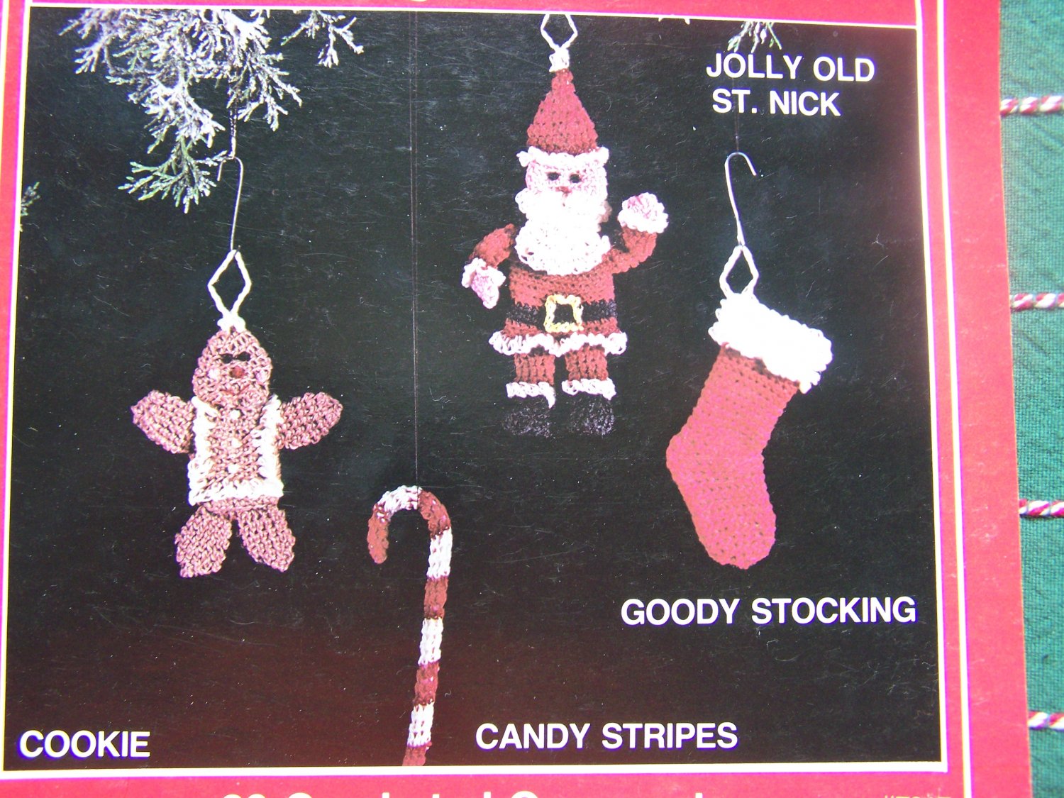 Vintage Crochet Christmas Patterns Angel Dove Gingerbread Rocking Horse