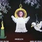 Vintage Crochet Christmas Patterns Angel Dove Gingerbread Rocking Horse Bells Santa Snowman Icicle +