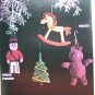 Vintage Crochet Christmas Patterns Angel Dove Gingerbread Rocking Horse Bells Santa Snowman Icicle +