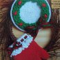 New Bernat Christmas Crochet Patterns Oven Mitt Potholder Ornaments Tree Bell Santa