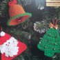New Bernat Christmas Crochet Patterns Oven Mitt Potholder Ornaments Tree Bell Santa