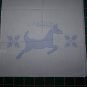 New Herrschners Stamped Embroidery Cross Stitch Reindeer Christmas Table Runner