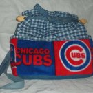 purse Chicago Cubs denim quilt organizer reversible handbag