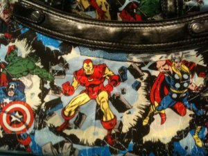 Avengers Marvel comic fabric Captain America, Ironman