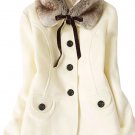 Button Down Fur Collar Tie Jacket (3 colors)
