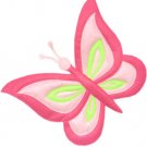 Pink Butterfly Personalized Address Labels