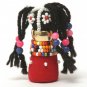 Doll with Beads & Woollen Hair