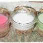 Hand Poured Candles - Set of THREE 8 oz Country Jelly Jar Candles