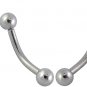 1pcs Surgical Steel Curved Barbell with ball