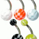 Surgical Steel Banana with Fancy UV Ball