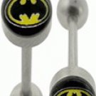 Surgical Steel Barbell With Badman Logo Ball