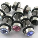 Steel Jeweled 16g Ear Stud