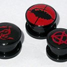 Black UV Earlet with  Laser Logo