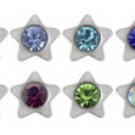 Star Shaped jewelled Madonna Labret