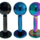 Sugical steel Labret Anodised with Ball