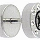 Surgical Steel Jeweled Ear Logo Design Stud