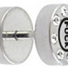 Surgical Steel Jeweled Ear Logo Design Stud
