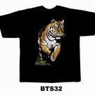 Black colour T-Shirt with Fabric printing Tiger Design