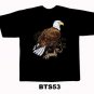 Black colour T-Shirt with Fabric printing Eagle Design