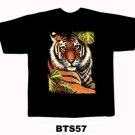 Black colour T-Shirt with Fabric printing Tiger Design
