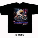 Black colour T-Shirt with Fabric printing  Design