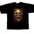 Black colour T-Shirt with Fabric printing Skull Face Design