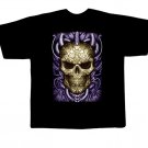 Black colour T-Shirt with Fabric printing Skull Design