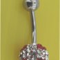 Swarovski,preciosa Crystal stone Belly Ring