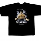 Black colour T-Shirt with Fabric printing Bruce Lee Design