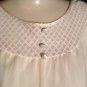 Vintage 60’s Radcliffe Sheer Pink Nude Nylon Nightgown, Short Lined, Large
