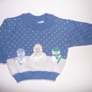 NWT Talbots Infant Baby Sweater Snowmen Snowman 6 mths