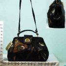 Black Leather Look Patch Work (X0106445)