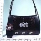 CROC SKIN DESIGN WITH TRACTOR CHARMS(Plus Cellphone Holder) (X078912)