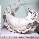 Purse - Leather Look - Silver Ruffles (X074368)