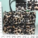 PURSE - ANIMAL FUR LOOK LEOPARD (70245)