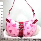 HANDBAG - PINK ANIMAL FUR SHOULDER BAG (X70239)
