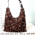 SEQUIN BEADS PURSE HOBO - BRONZE - SMALL (X71746)