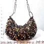 SEQUIN BEADS PURSE HOBO - MULTI BLACK (X071743)