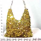 SEQUIN BEADS PURSE HOBO - GOLD - SMALL (X071748)