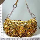 SEQUIN BEADS PURSE  - GOLD - SMALL (X069255)