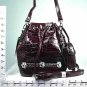 PURSE - HORSE AND HORSESHOE CASTING CHARMS - BROWN (X076403)