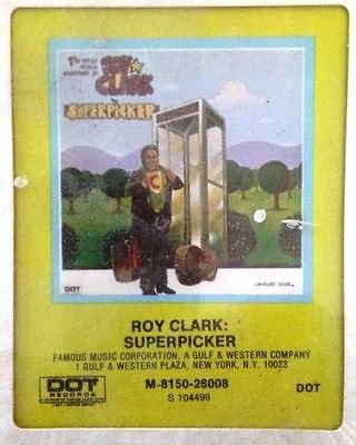 VINTAGE Roy Clark SUPERPICKER 8 track COUNTRY MUSIC