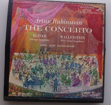ARTUR RUBINSTEIN - The Concerto - 1956 2 LP set w/Booklet  RCA LM-6039