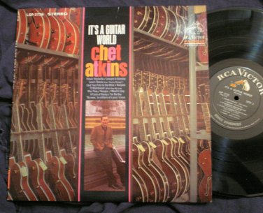CHET ATKINS ORIGINAL 1967 U.S. RCA LSP-3728 STEREO LP IT'S A GUITAR WORLD