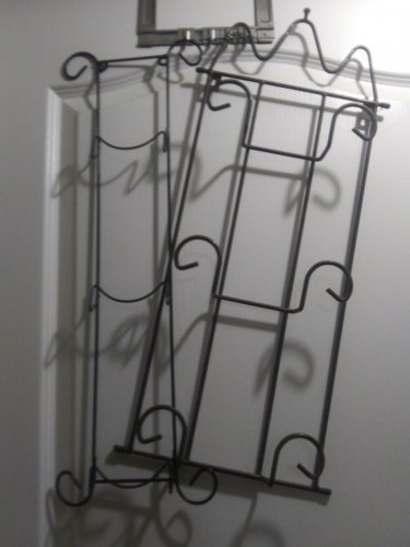 2 Metal 3 Plate Display Racks-Wall Hanging-Scroll Design-