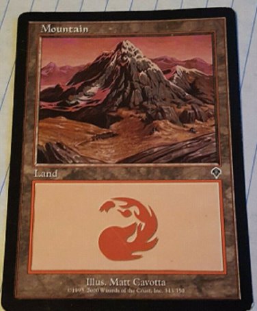 3 Mountain (343) Invasion Basic NM Land Magic the Gathering MTG