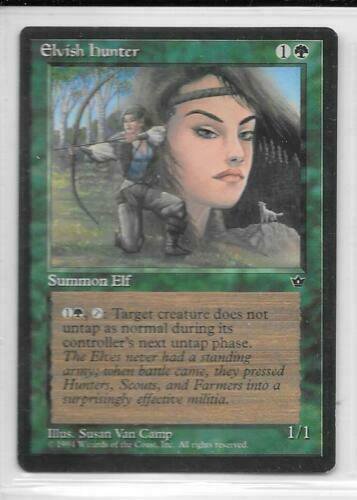 MTG FALLEN EMPIRES -- ELVISH HUNTER -- Common! NEW! Magic the Gathering!